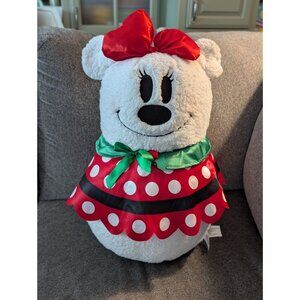 Disney Minnie Mouse Greeter Plush Decoration Red Polka Dot Dress & Bow 23" Cute